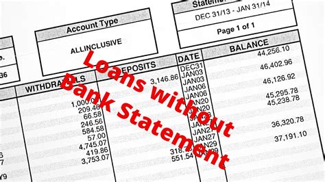 Loan Without Bank Statement